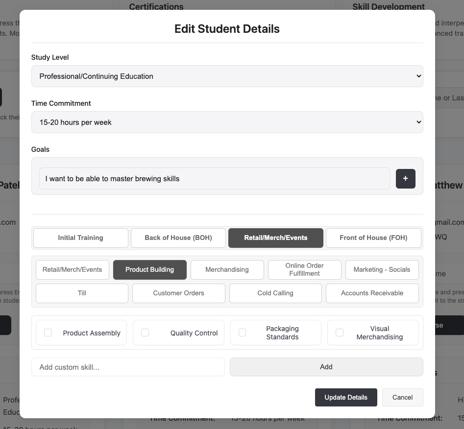 Certification Management System Screenshot 4