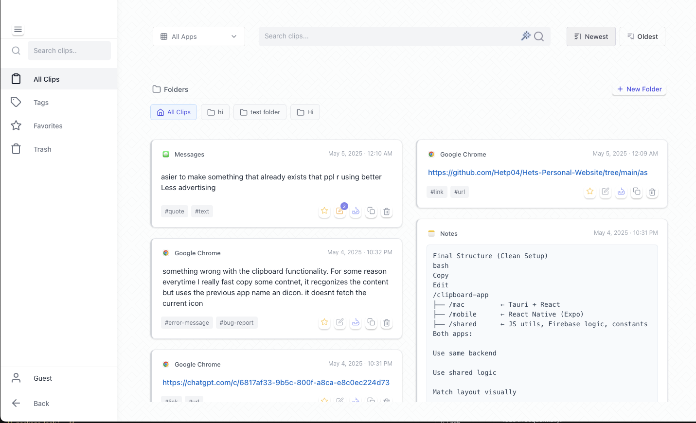 Snip: Smart Clipboard Manager Preview 3