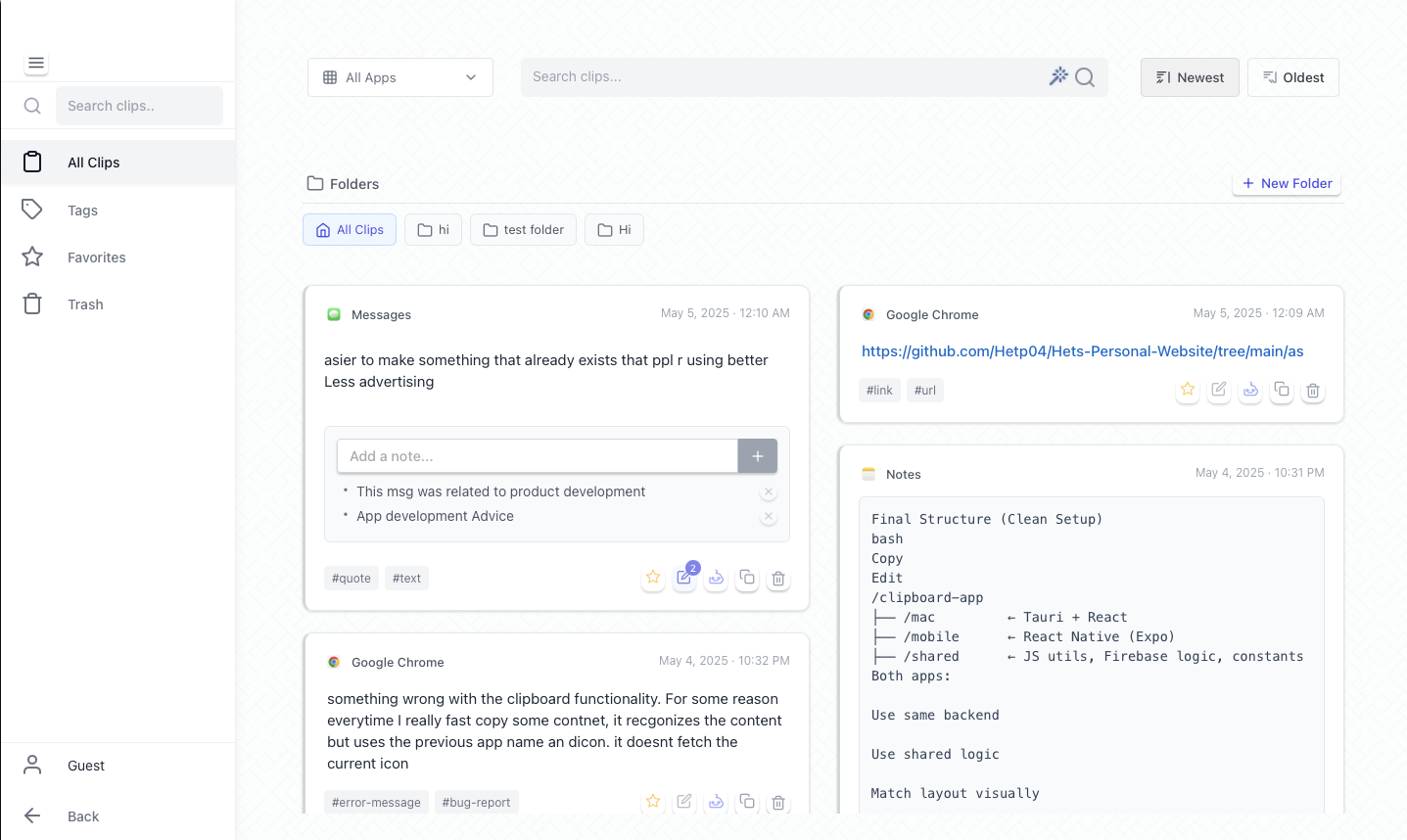 Snip: Smart Clipboard Manager Preview 4